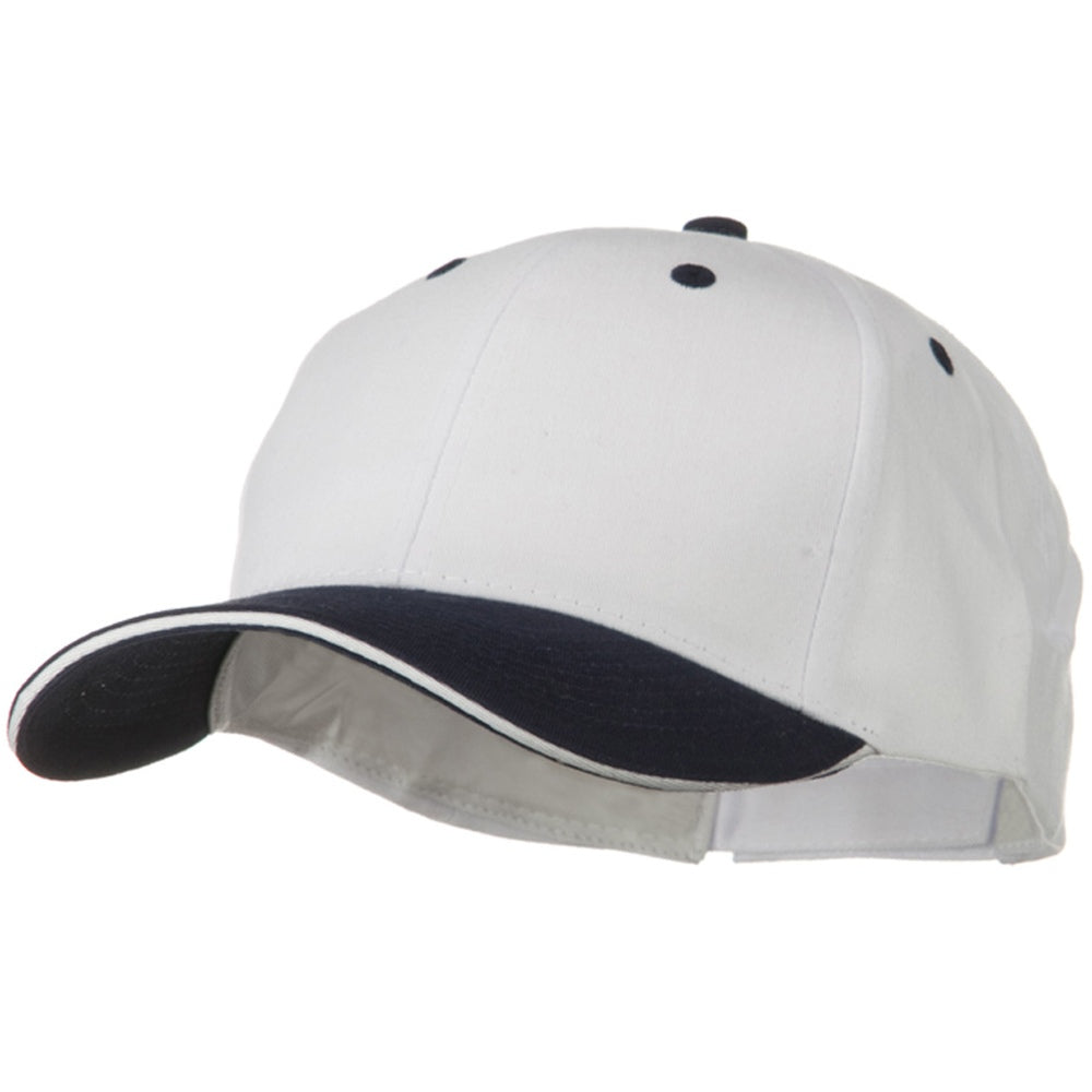 2 Tone Brushed Twill Sandwich Cap