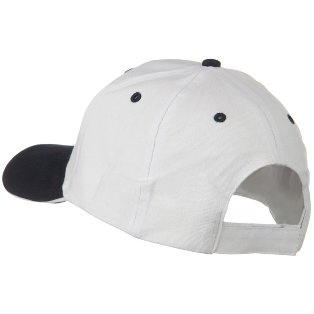 2 Tone Brushed Twill Sandwich Cap