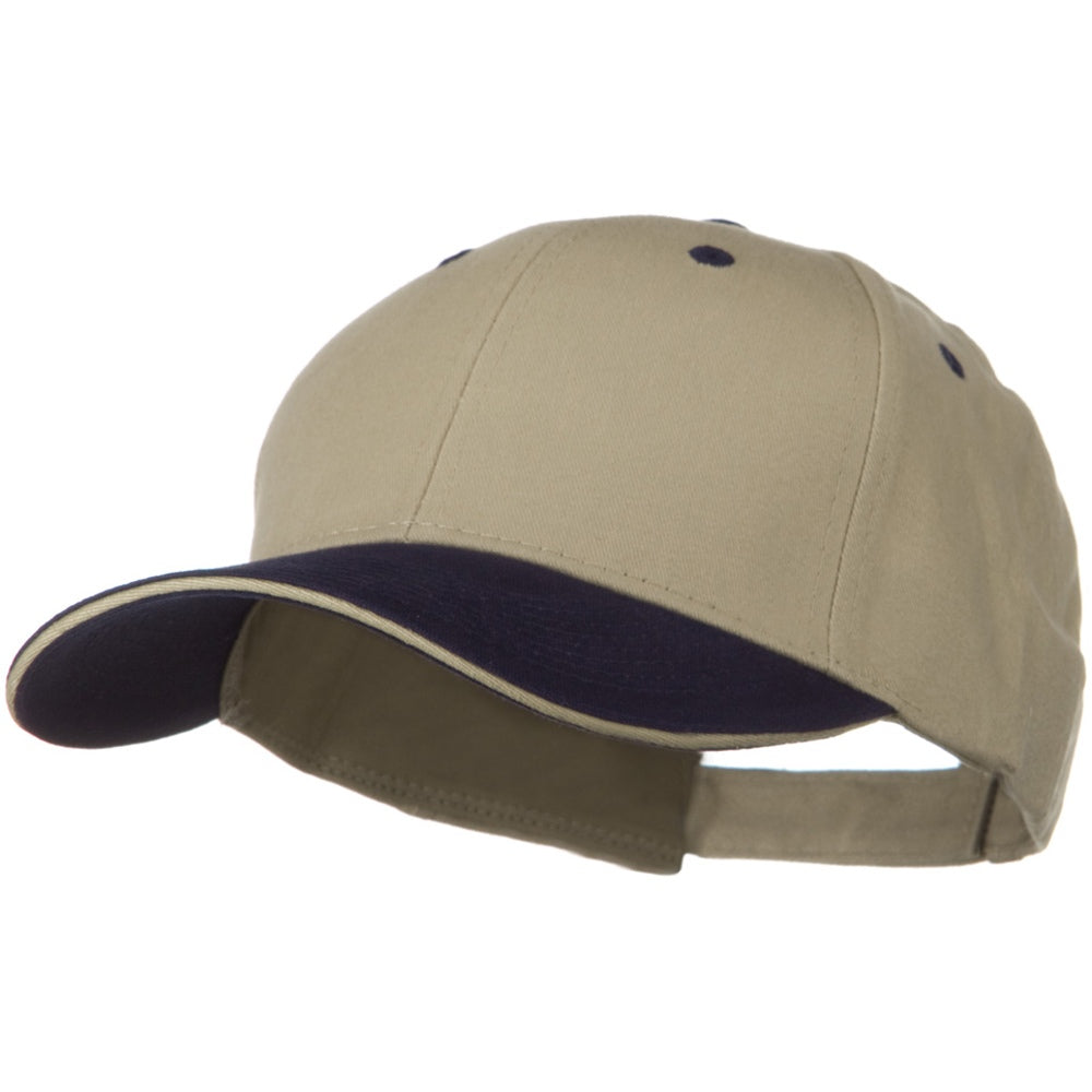 2 Tone Brushed Twill Sandwich Cap