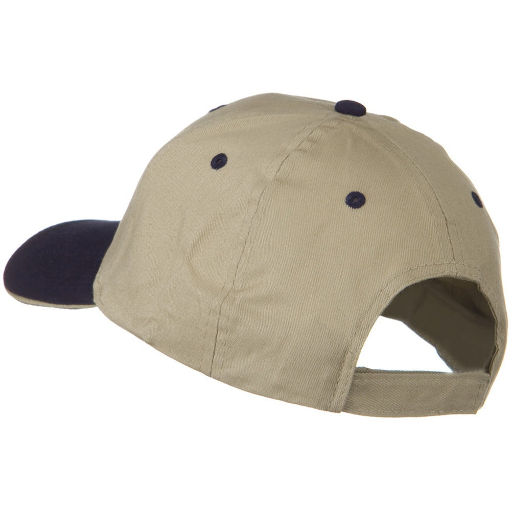 2 Tone Brushed Twill Sandwich Cap