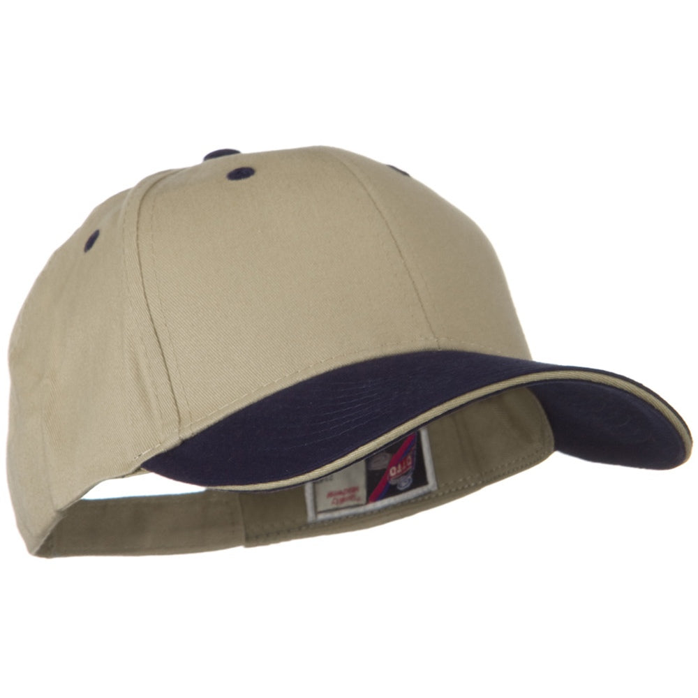 2 Tone Brushed Twill Sandwich Cap