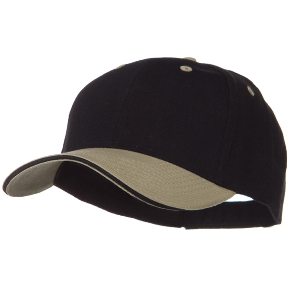 2 Tone Brushed Twill Sandwich Cap