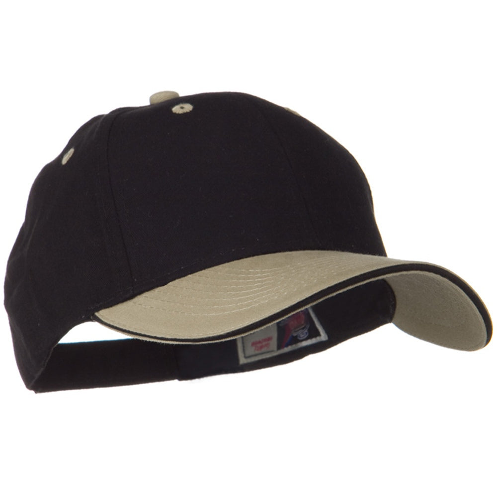 2 Tone Brushed Twill Sandwich Cap