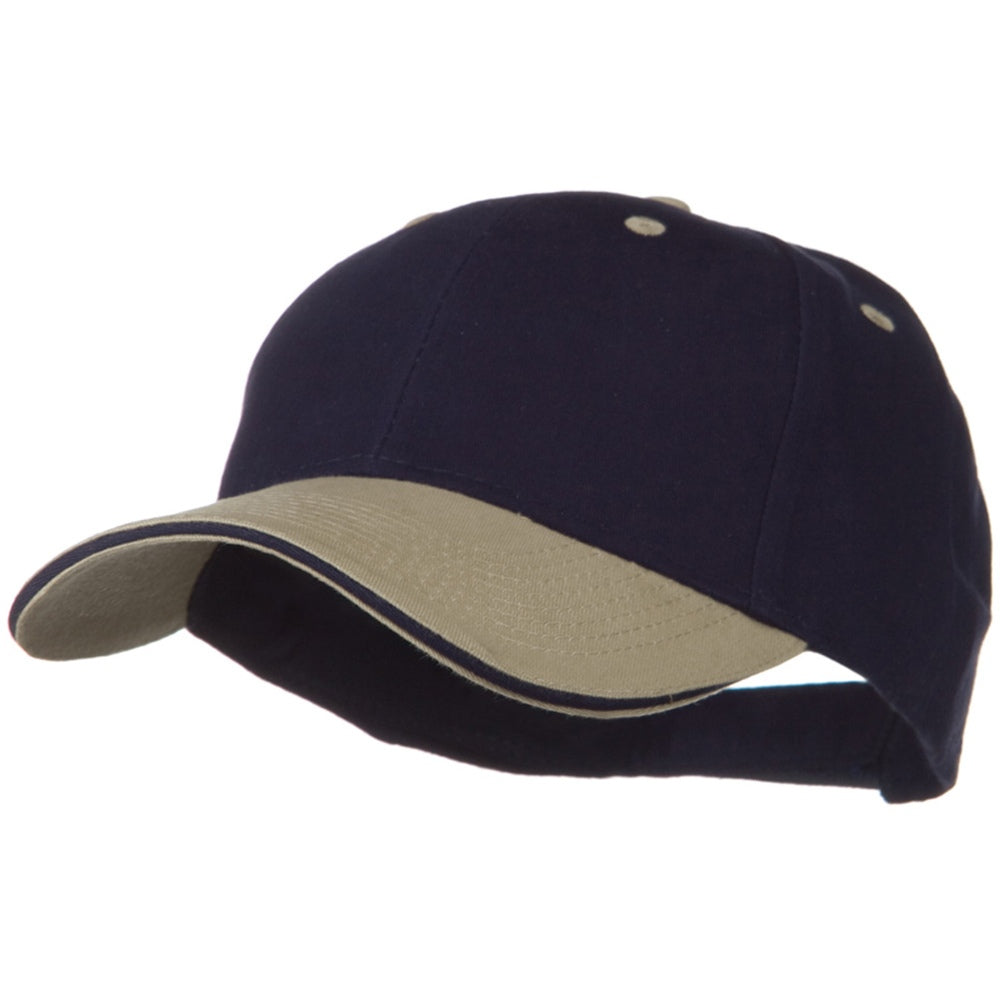 2 Tone Brushed Twill Sandwich Cap