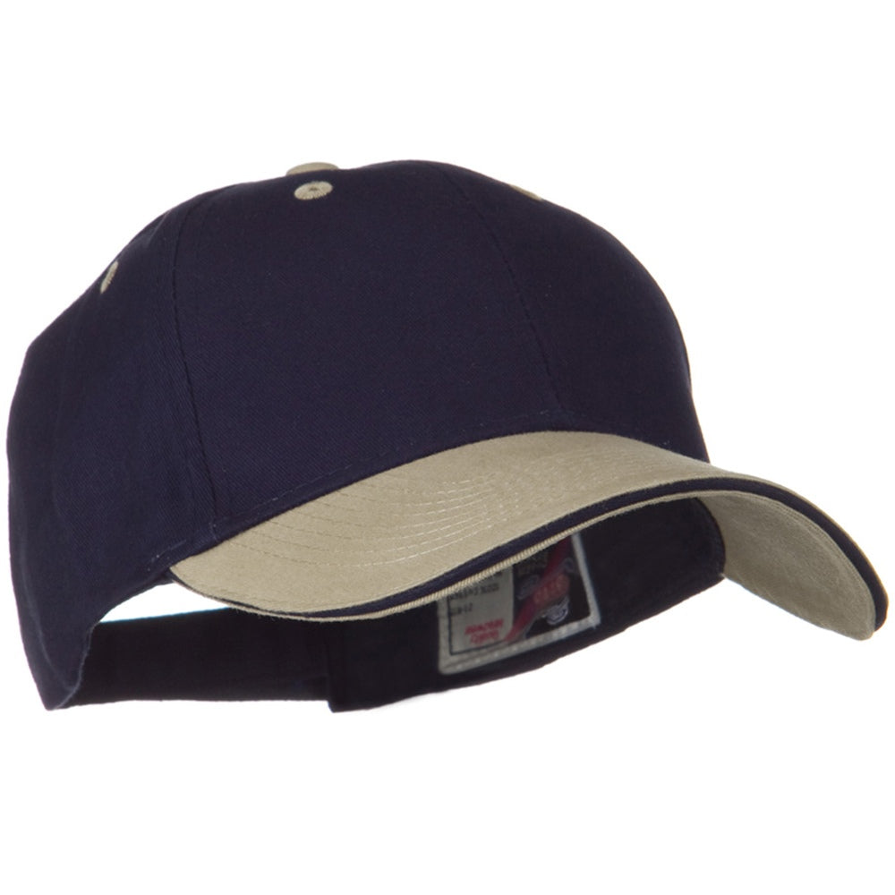 2 Tone Brushed Twill Sandwich Cap