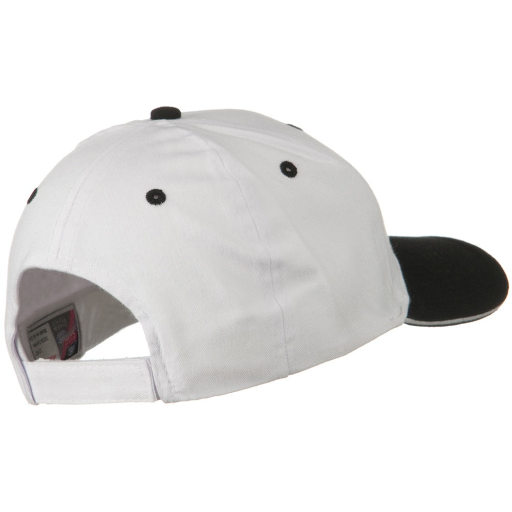 2 Tone Brushed Twill Sandwich Cap