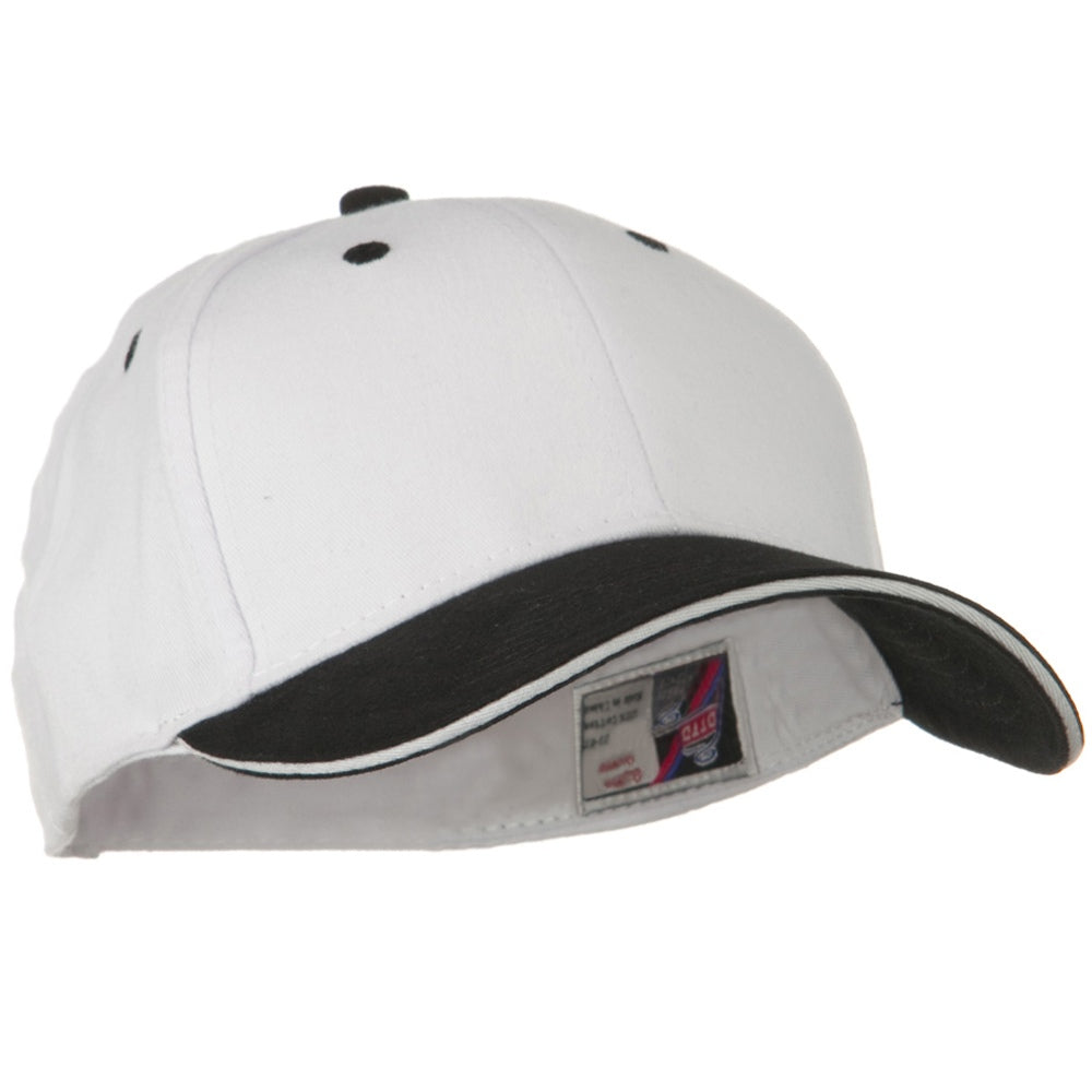 2 Tone Brushed Twill Sandwich Cap