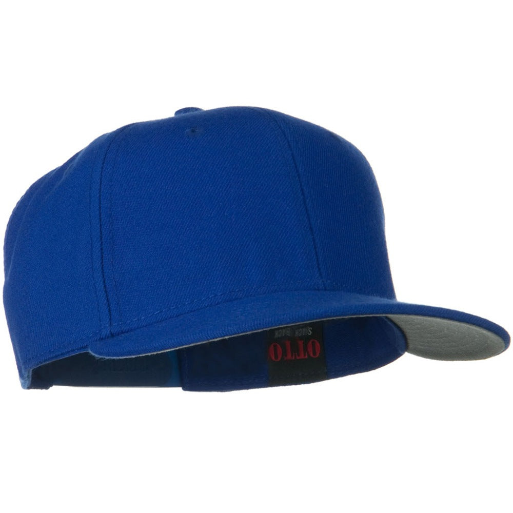 Wool Blend Flat Visor Pro Style Snapback Cap