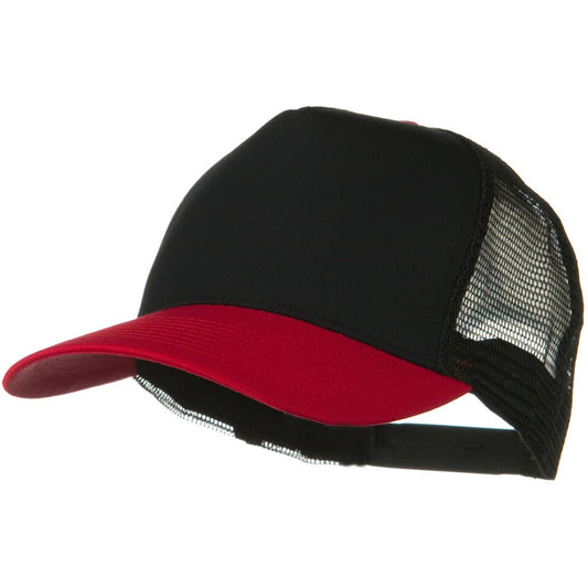 Two Tone Cotton Twill 5 panel Mesh Back Cap