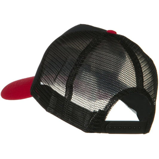Two Tone Cotton Twill 5 panel Mesh Back Cap