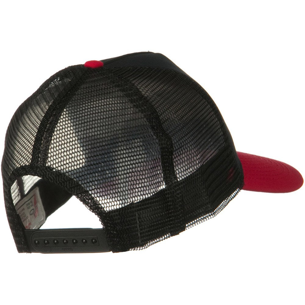 Two Tone Cotton Twill 5 panel Mesh Back Cap