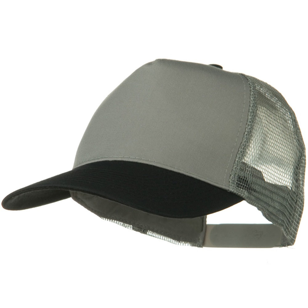 Two Tone Cotton Twill 5 panel Mesh Back Cap