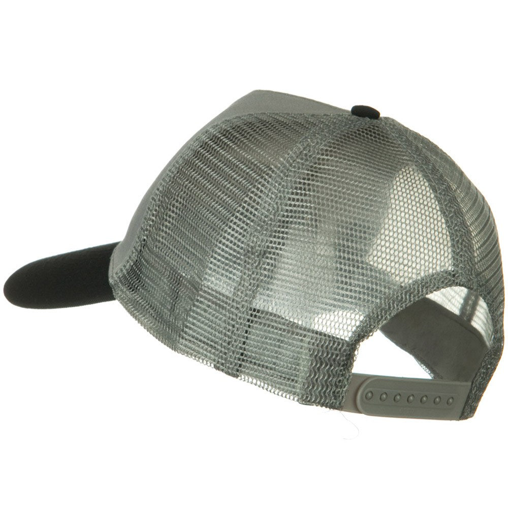 Two Tone Cotton Twill 5 panel Mesh Back Cap