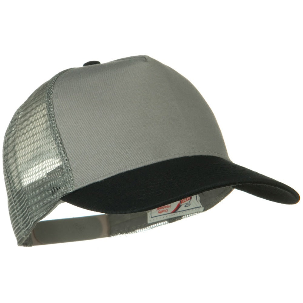Two Tone Cotton Twill 5 panel Mesh Back Cap