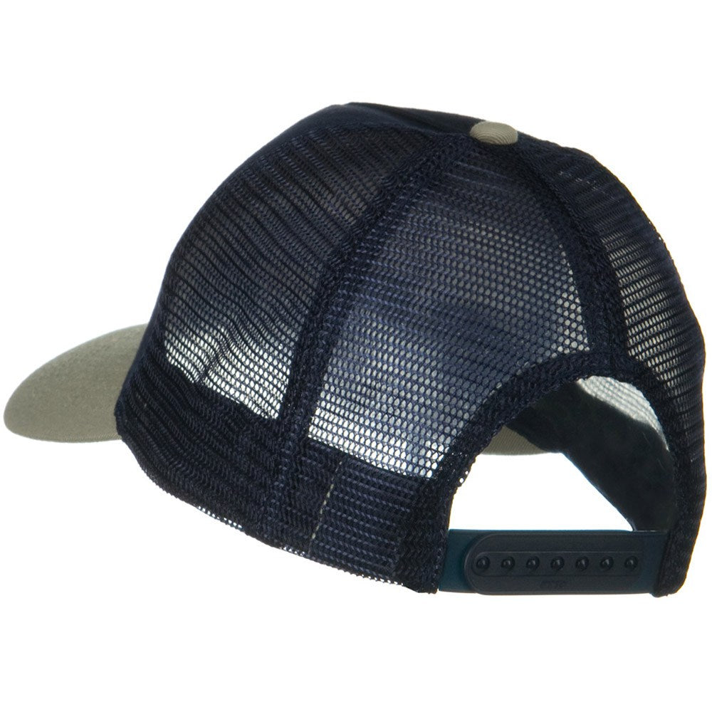 Two Tone Cotton Twill 5 panel Mesh Back Cap