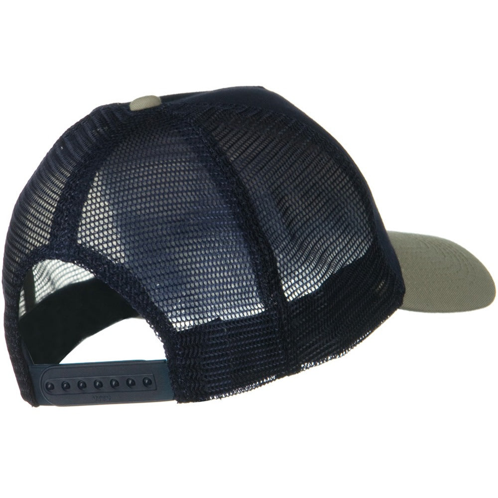 Two Tone Cotton Twill 5 panel Mesh Back Cap