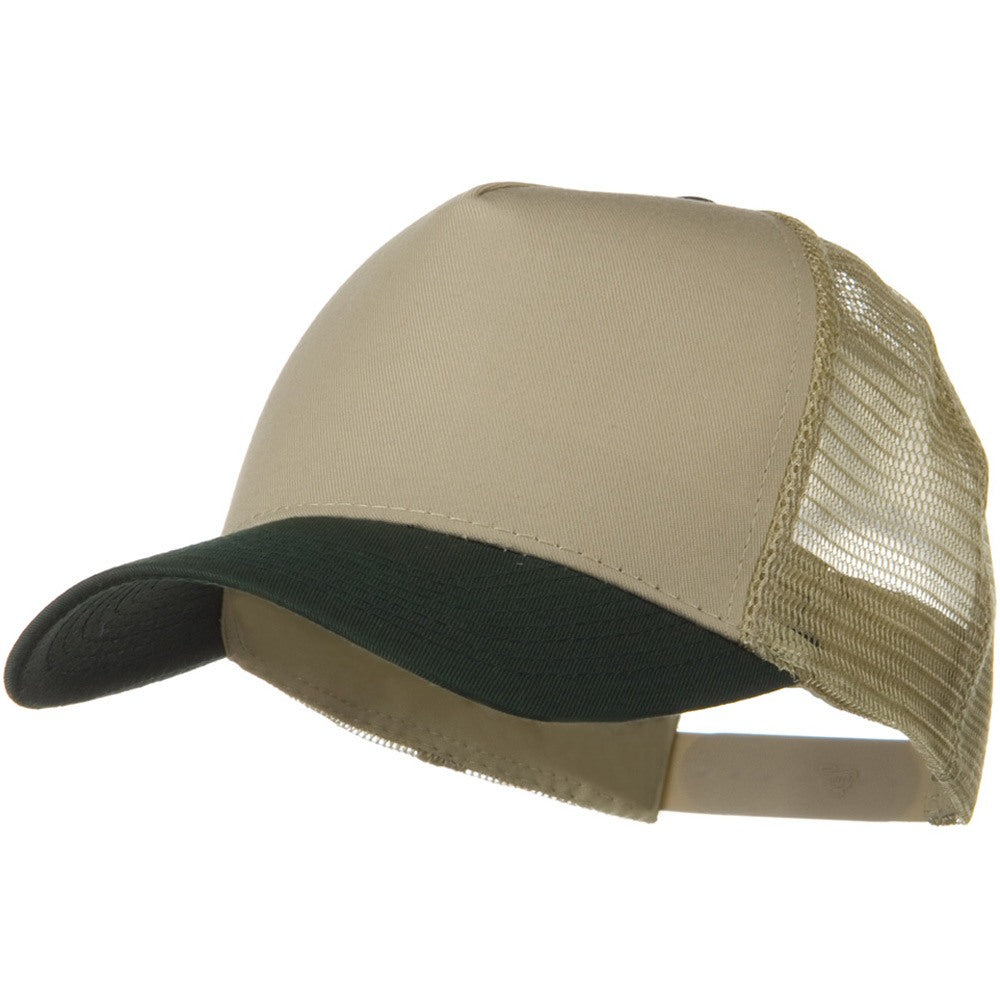 Two Tone Cotton Twill 5 panel Mesh Back Cap