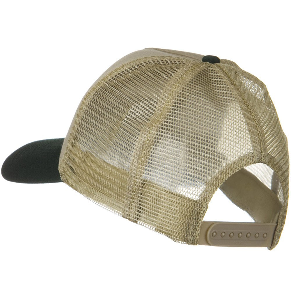 Two Tone Cotton Twill 5 panel Mesh Back Cap