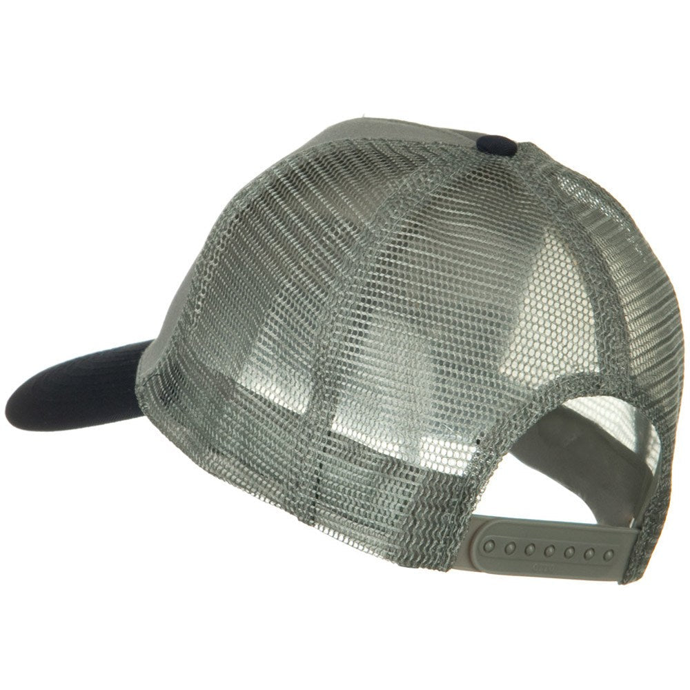 Two Tone Cotton Twill 5 panel Mesh Back Cap