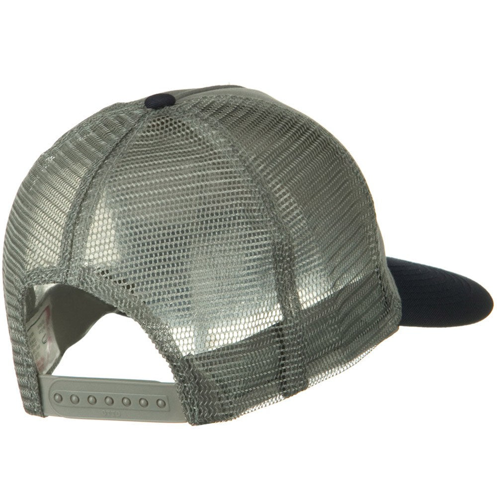 Two Tone Cotton Twill 5 panel Mesh Back Cap