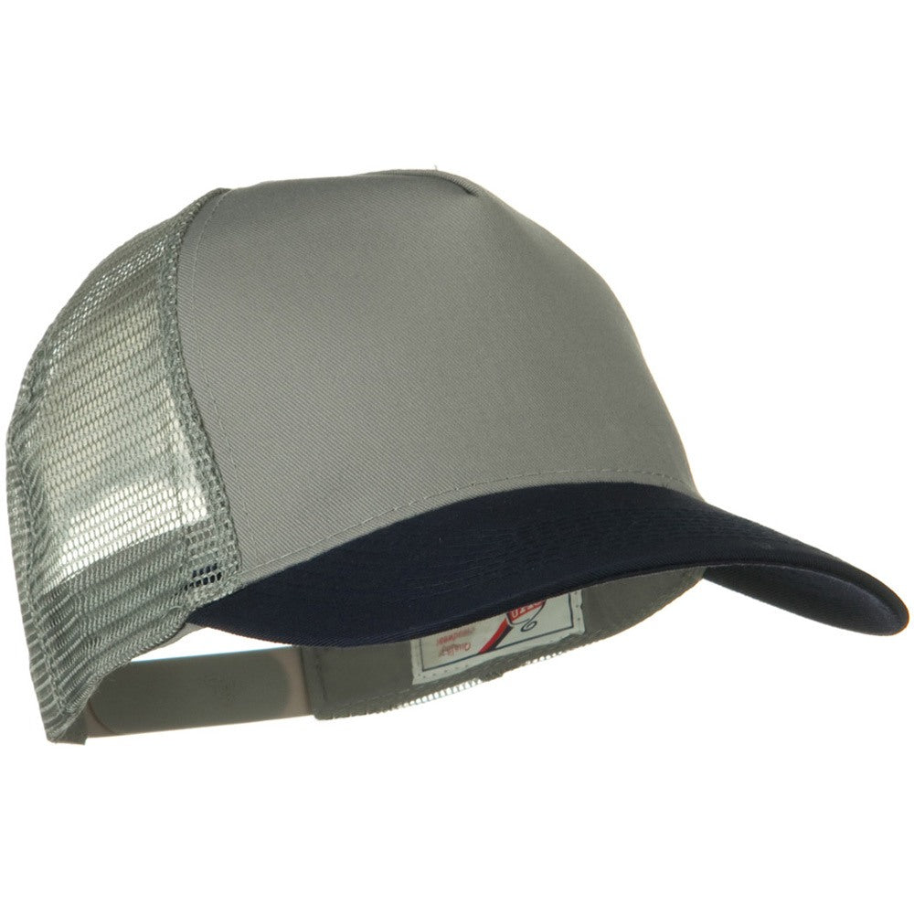 Two Tone Cotton Twill 5 panel Mesh Back Cap