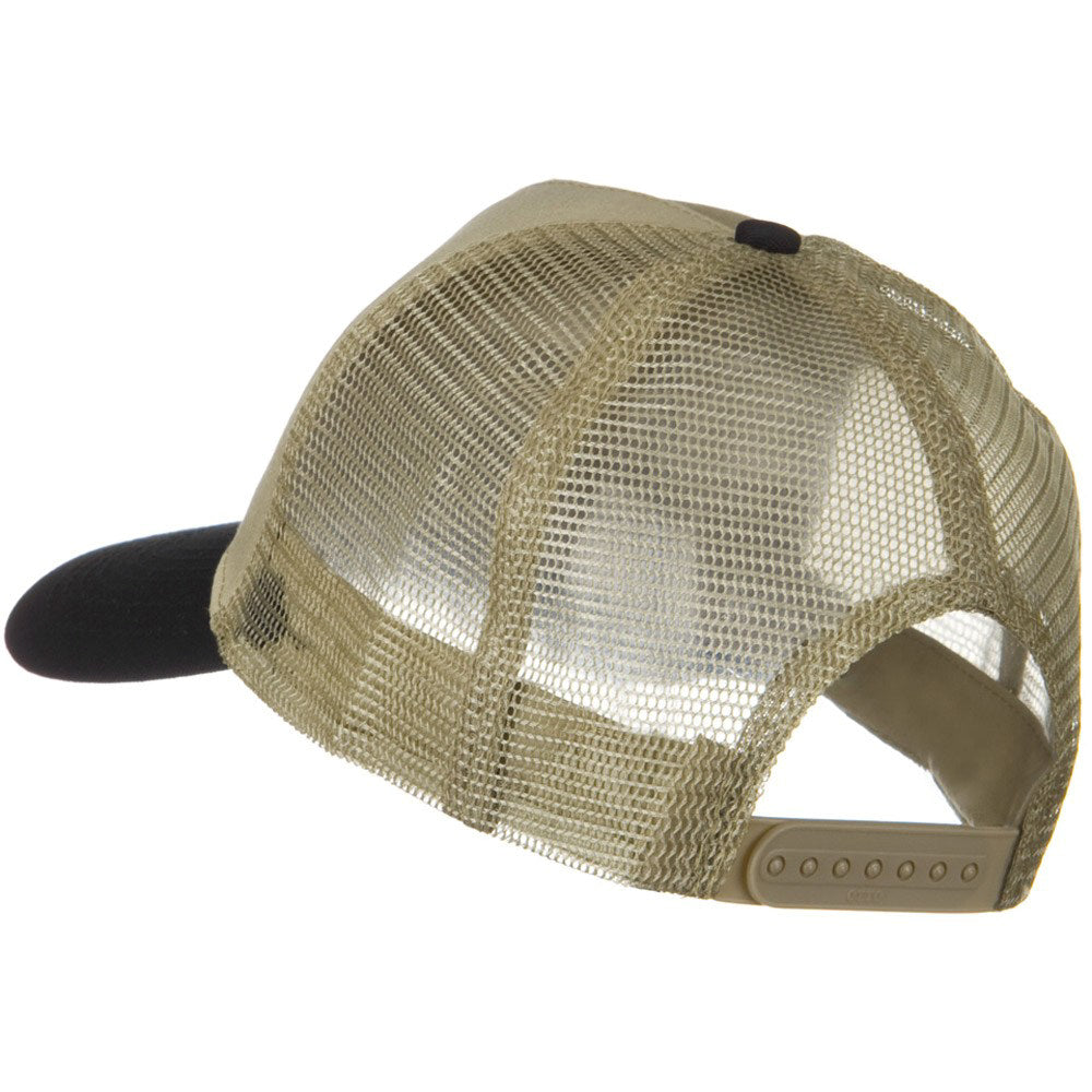 Two Tone Cotton Twill 5 panel Mesh Back Cap