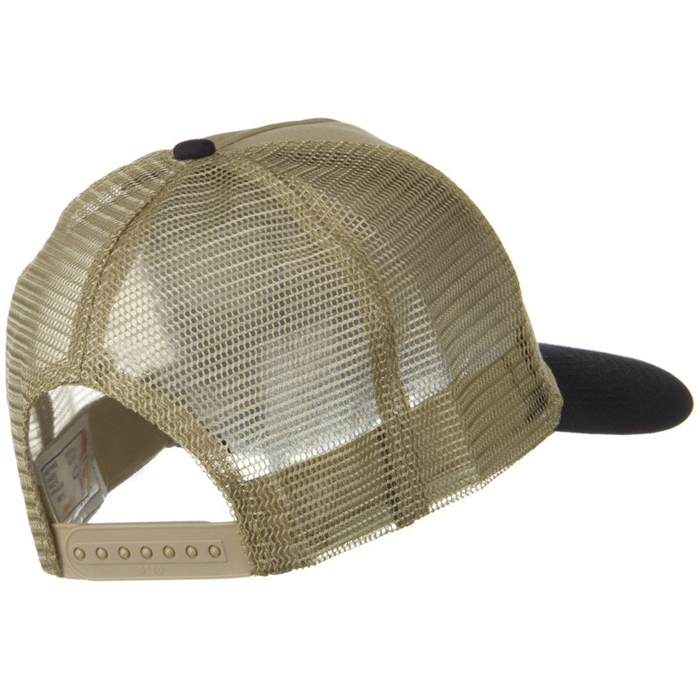 Two Tone Cotton Twill 5 panel Mesh Back Cap