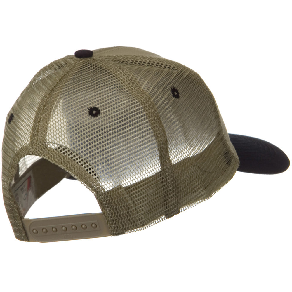2 Tone Cotton Twill Low Profile Nylon Mesh Back Cap