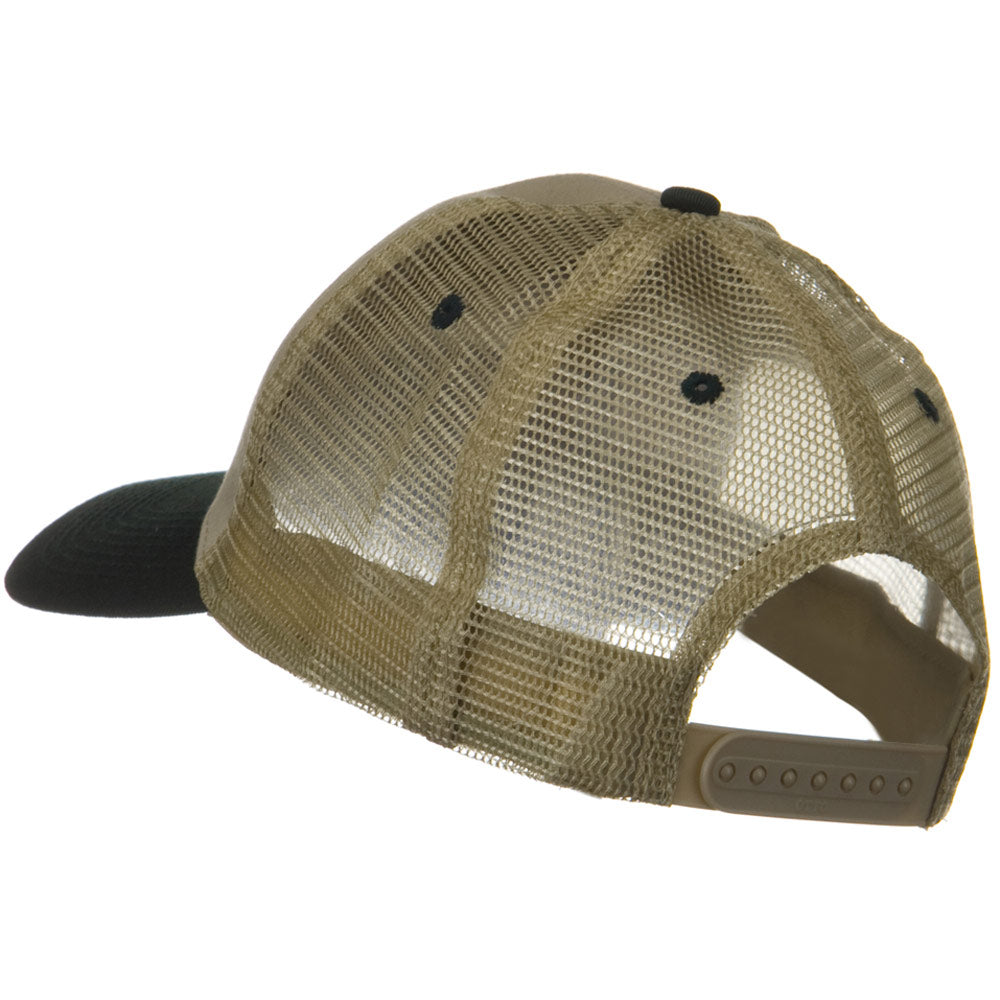 2 Tone Cotton Twill Low Profile Nylon Mesh Back Cap