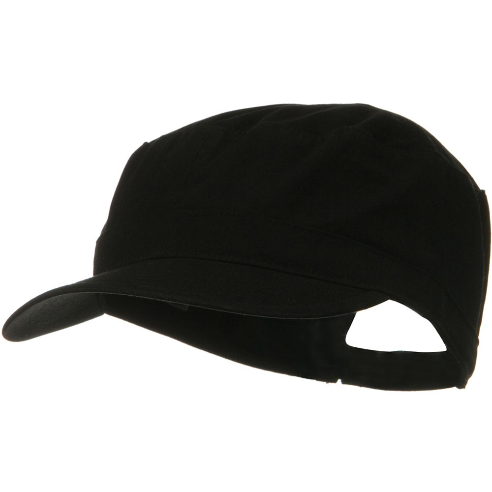 Big Size Solid Military Cap