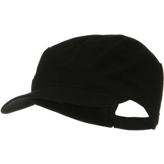 Big Size Solid Military Cap
