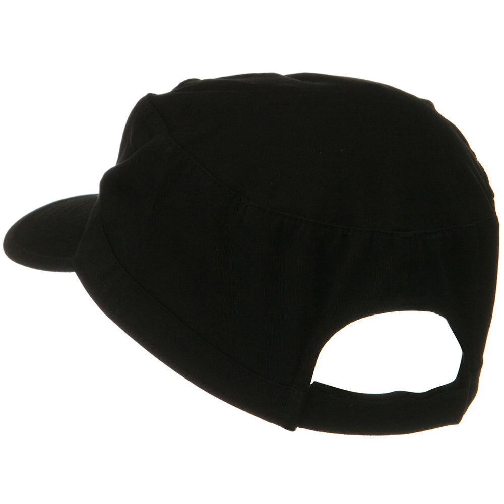 Big Size Solid Military Cap