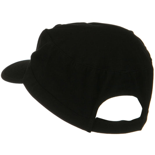 Big Size Solid Military Cap