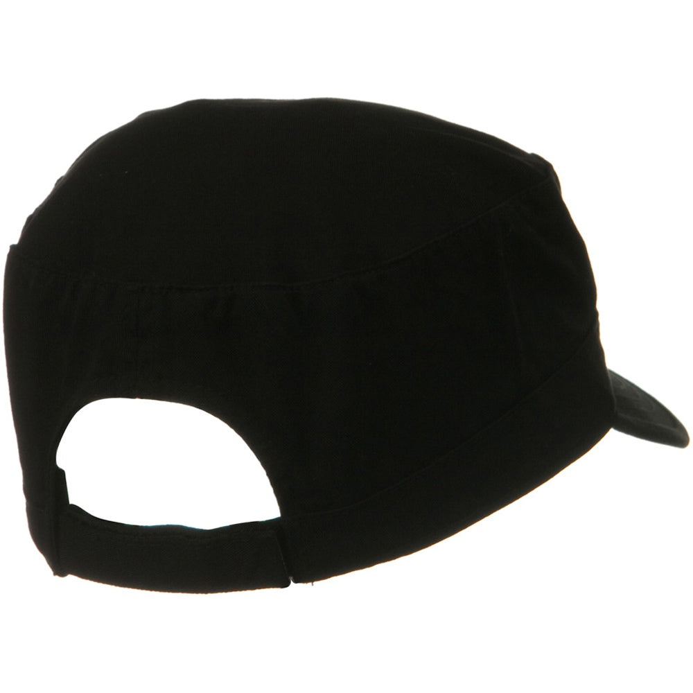 Big Size Solid Military Cap