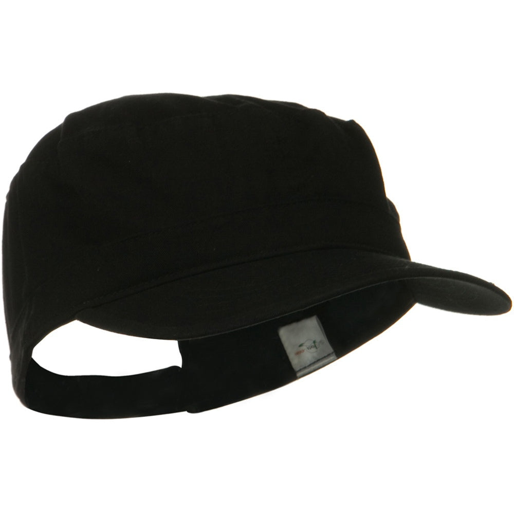 Big Size Solid Military Cap
