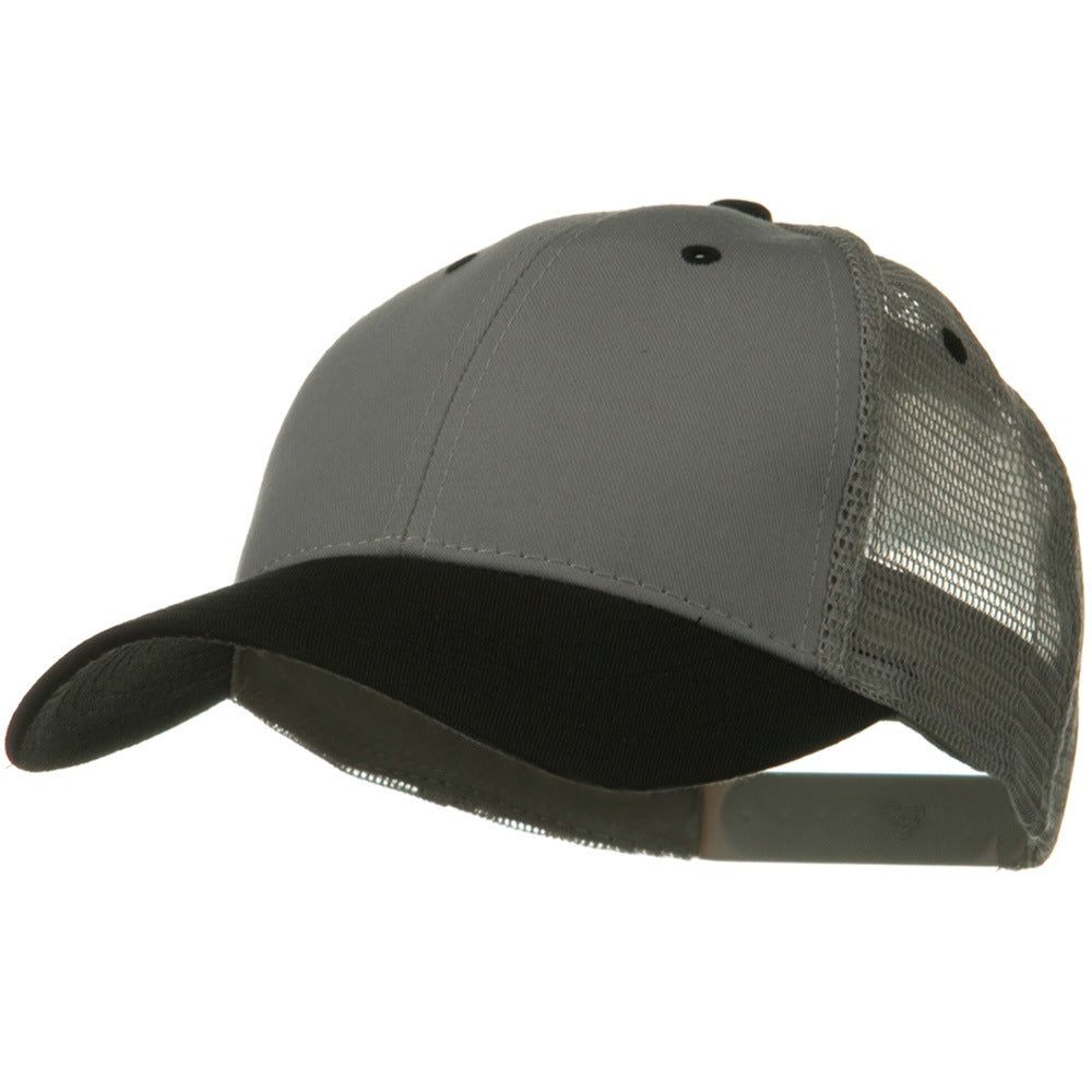 2 Tone Cotton Twill Low Profile Nylon Mesh Back Cap
