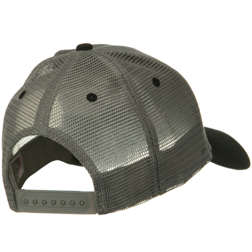 2 Tone Cotton Twill Low Profile Nylon Mesh Back Cap