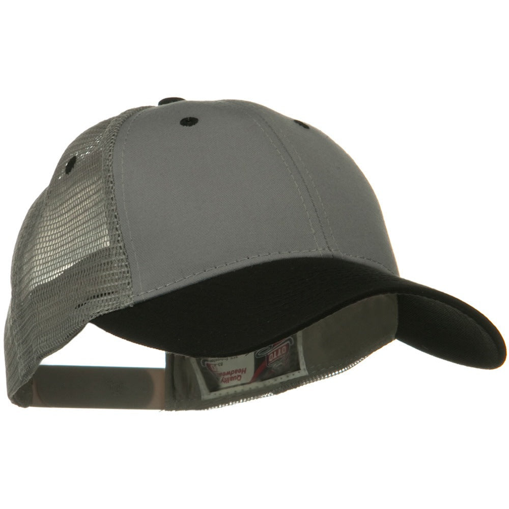 2 Tone Cotton Twill Low Profile Nylon Mesh Back Cap