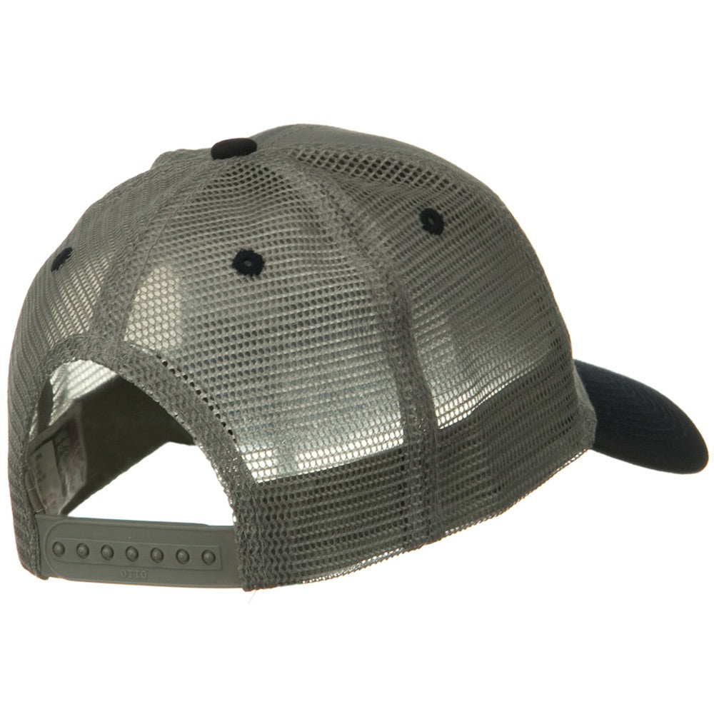 2 Tone Cotton Twill Low Profile Nylon Mesh Back Cap