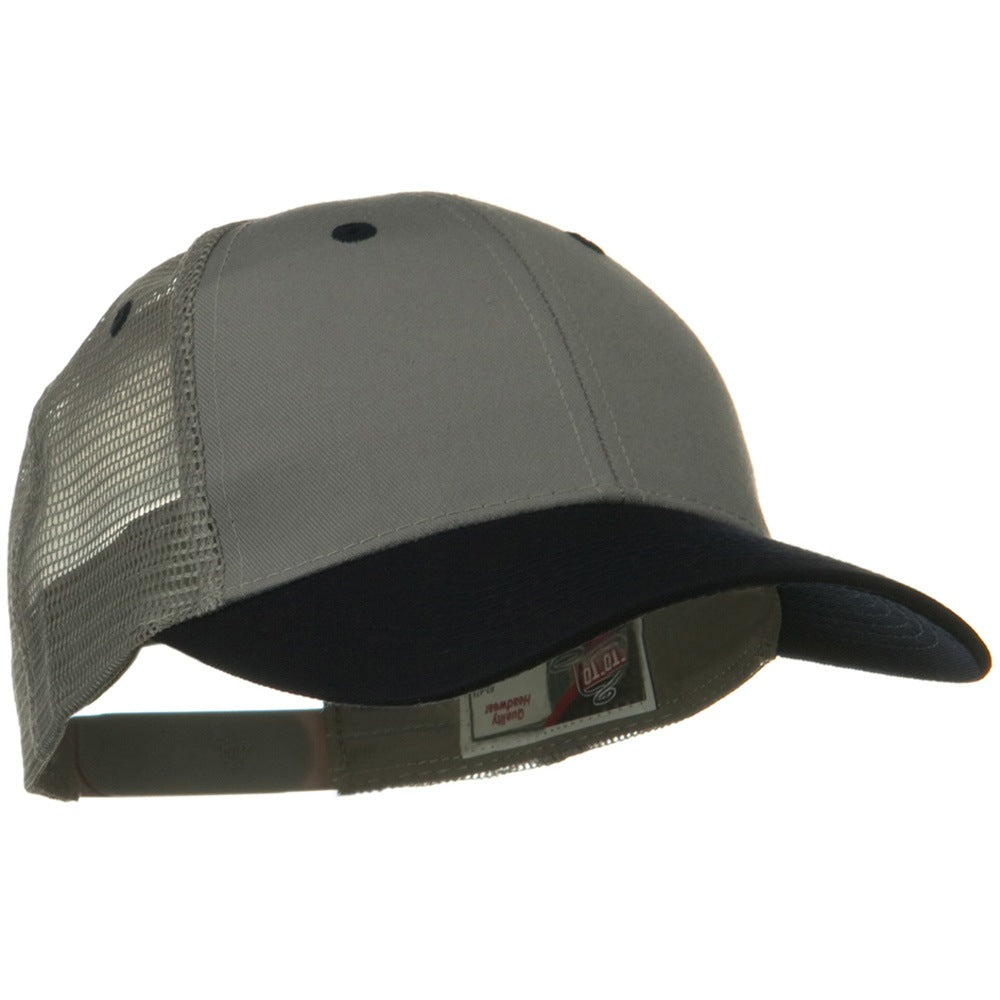 2 Tone Cotton Twill Low Profile Nylon Mesh Back Cap