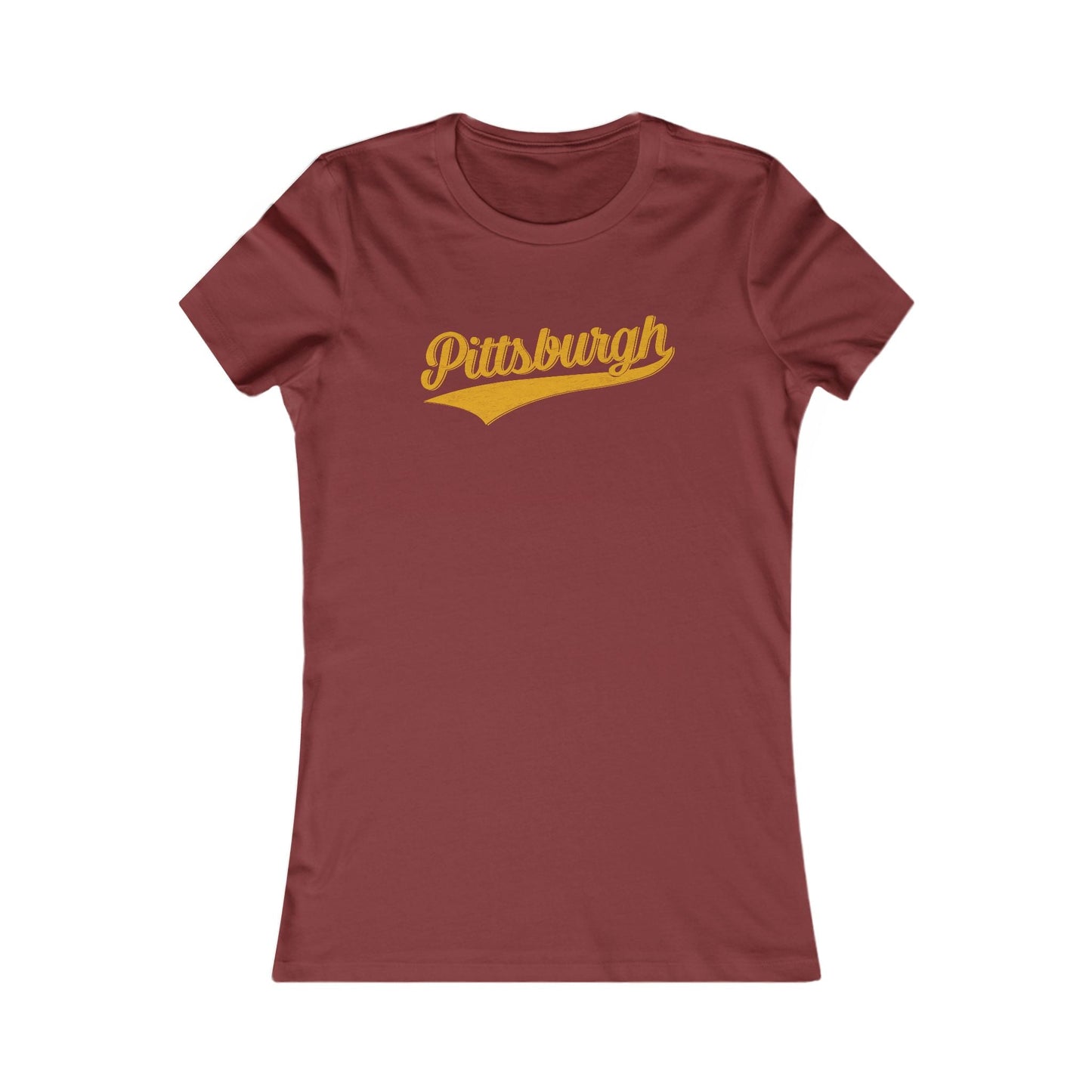 Pittsburgh Varsity Retro Women's Slim Feminine Fit T-shirt