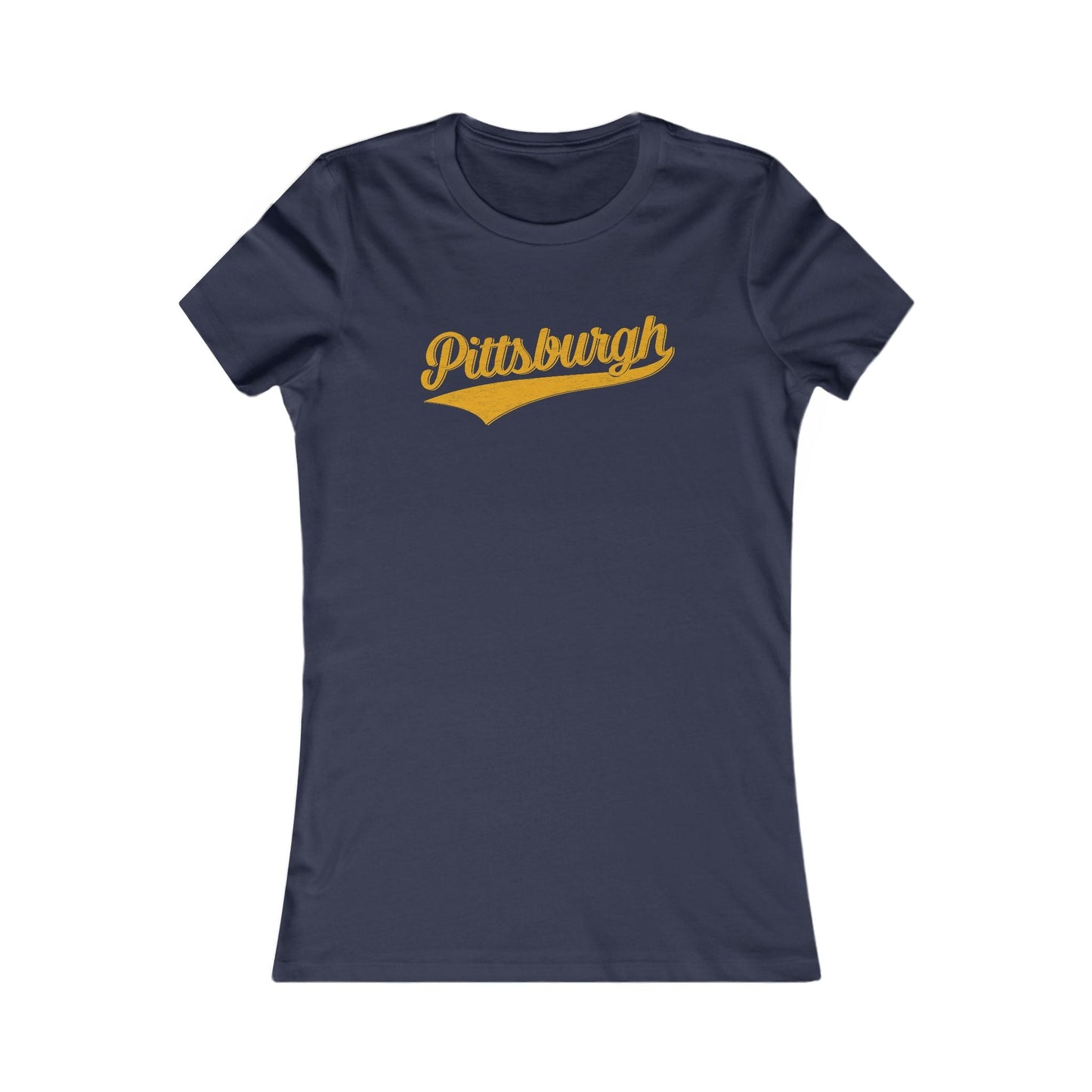 Pittsburgh Varsity Retro Women's Slim Feminine Fit T-shirt