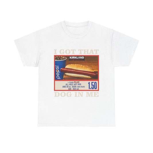 Hot Dog & Soda Vintage Graphic Tee — "I Got That Dog In Me" Retro Food Shirt