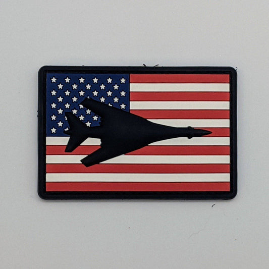 B-1B Lancer Flag Patch - PVC/Rubber