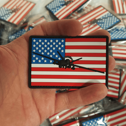 MQ-9 Reaper Flag Patch - PVC/Rubber