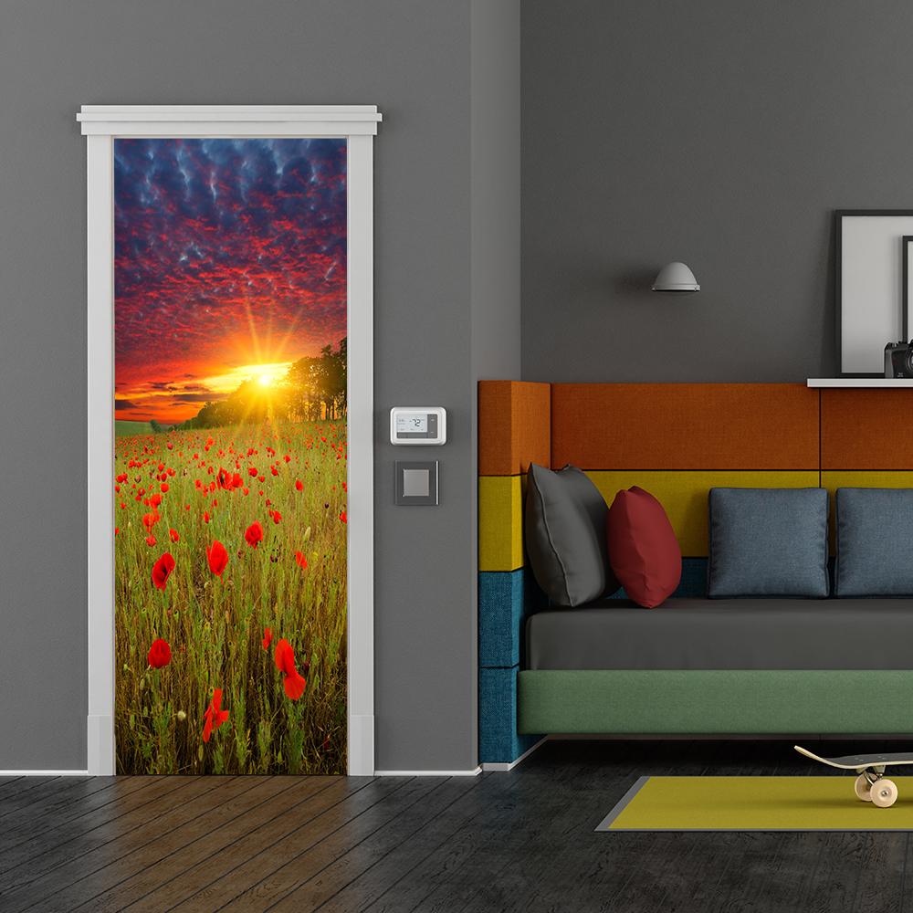 Sunset in Red Poppies