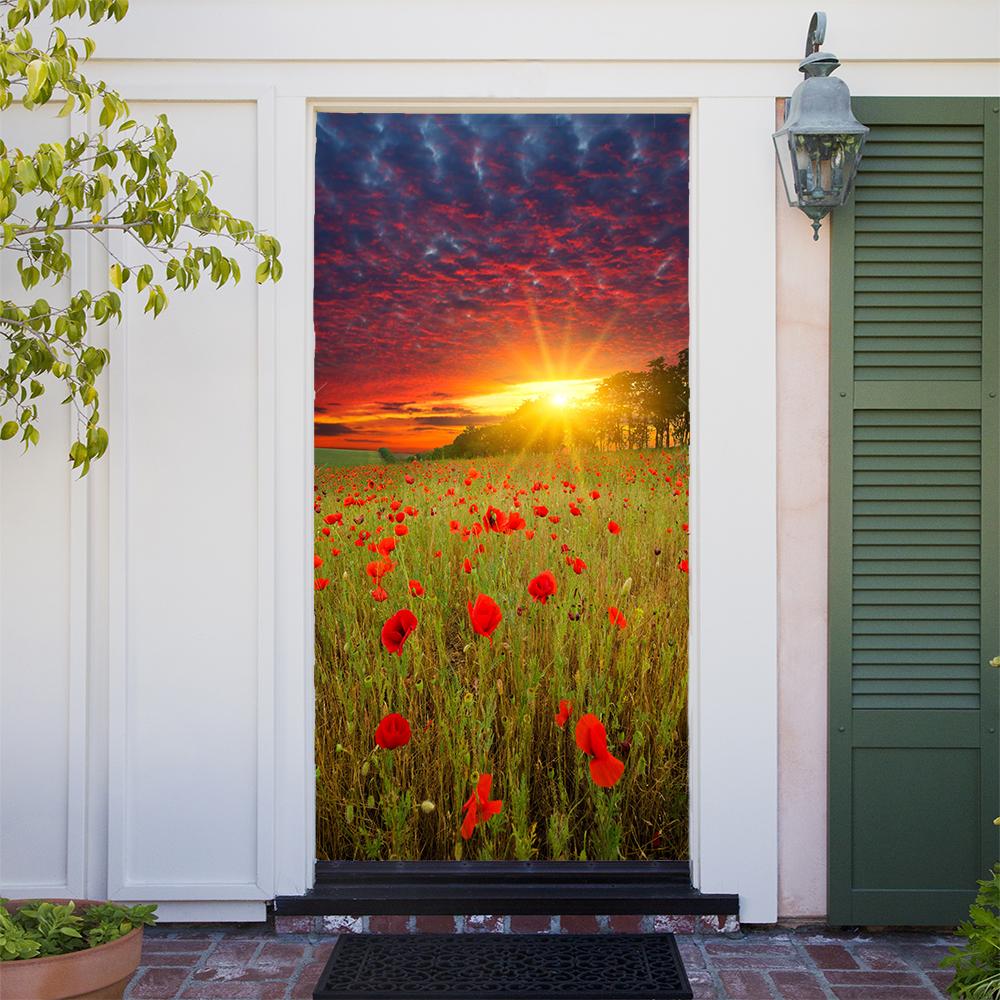 Sunset in Red Poppies