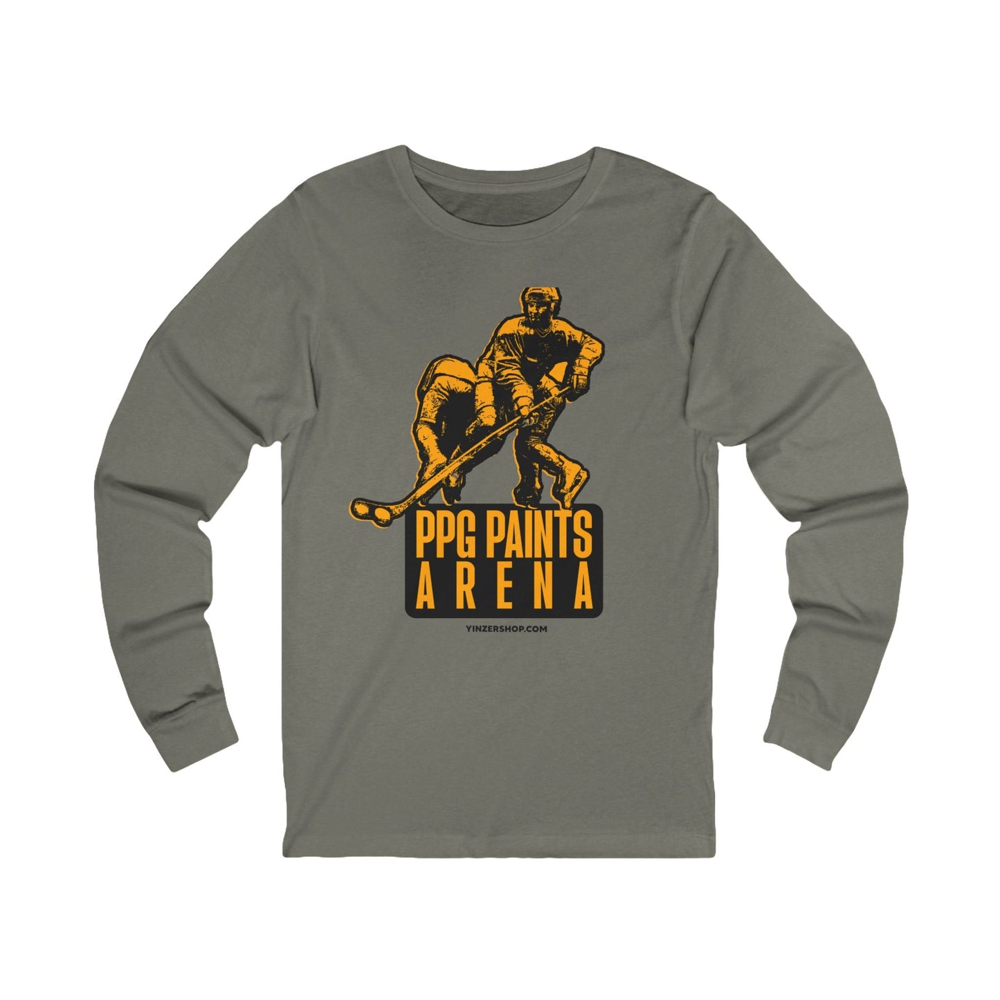 PPG Paints Arena Statue - Long Sleeve Tee