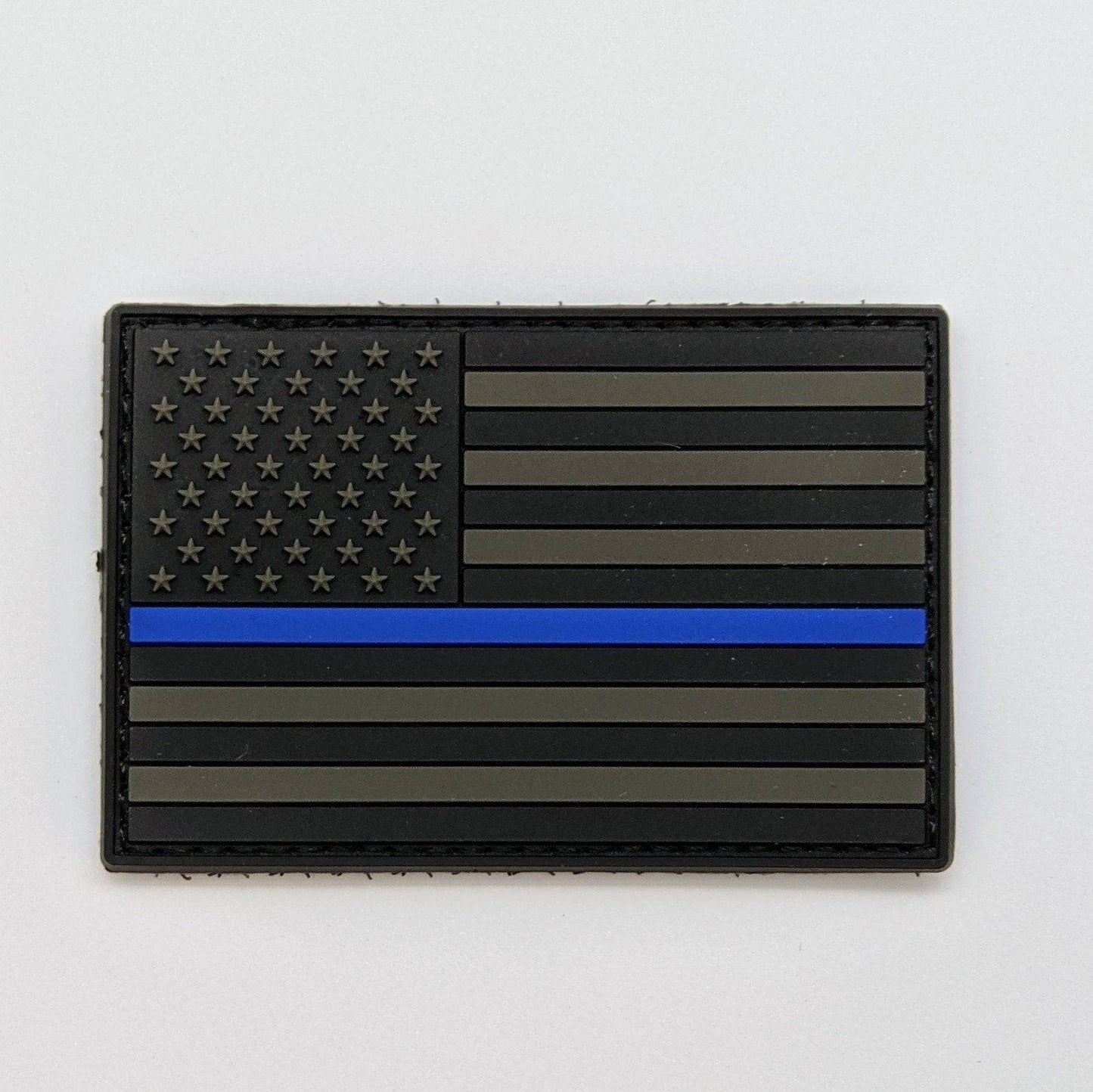 Thin Blue Line Flag PVC Patch