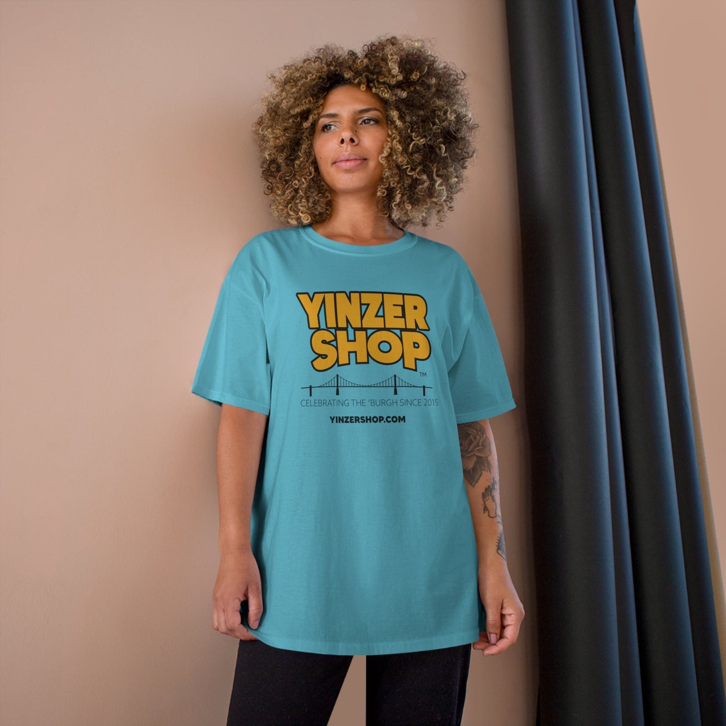YinzerShop Serving Since 2015 - Champion T425 T-Shirt